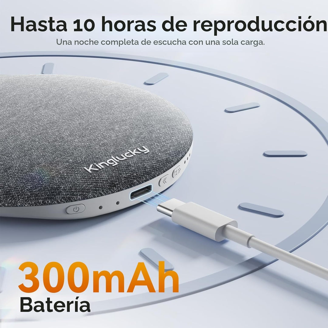 Kinglucky Altavoz de almohada para dormir, altavoz Bluetooth debajo...