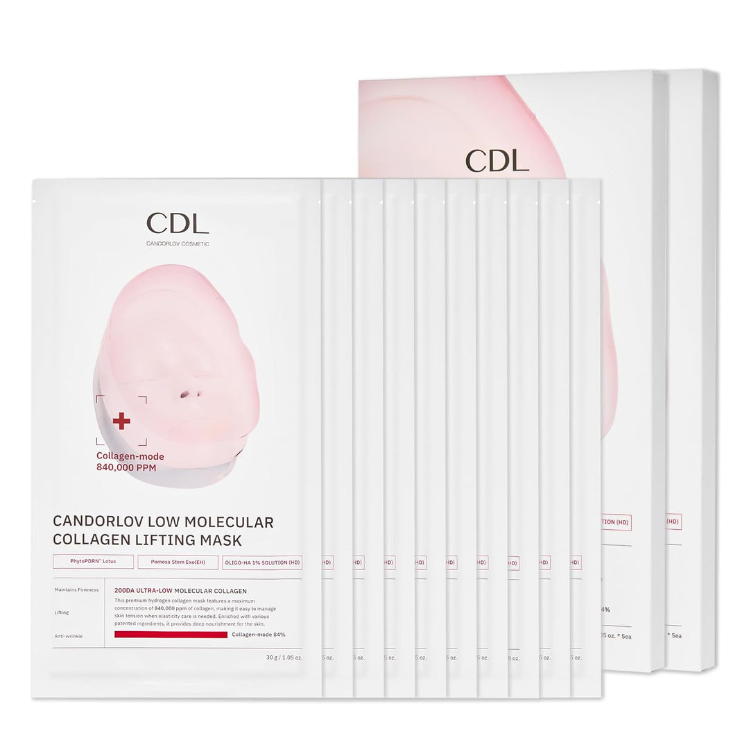 CANDORLOV CDL - Mascarilla de hidrogel coreano de bajo peso molecul...