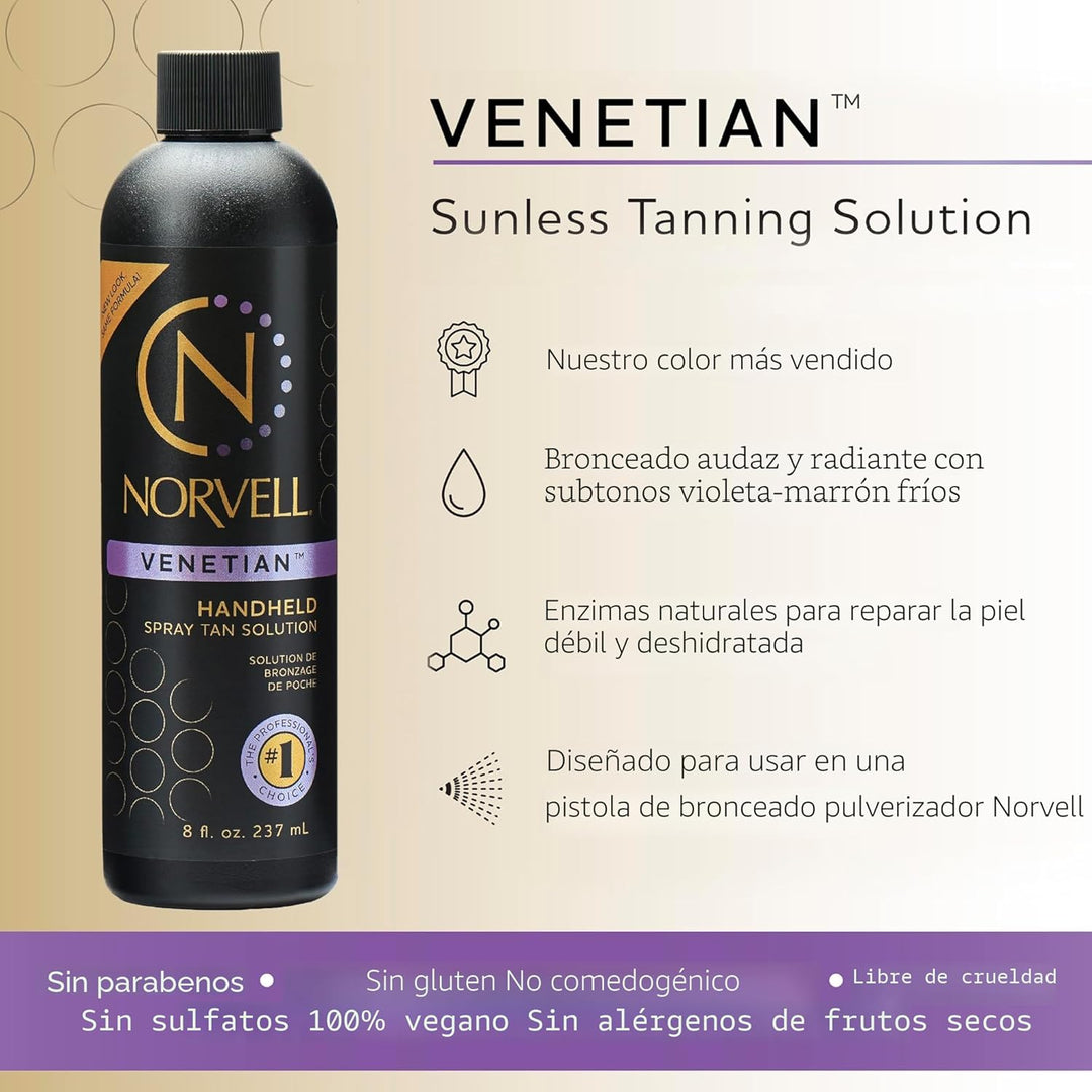 Norvell Premium Solución de bronceado en aerosol veneciano 8 fl oz...
