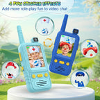 Video Walkie Talkies para Niños 2-Pack: Video Intercom Toys para Niños de 4-10 Años