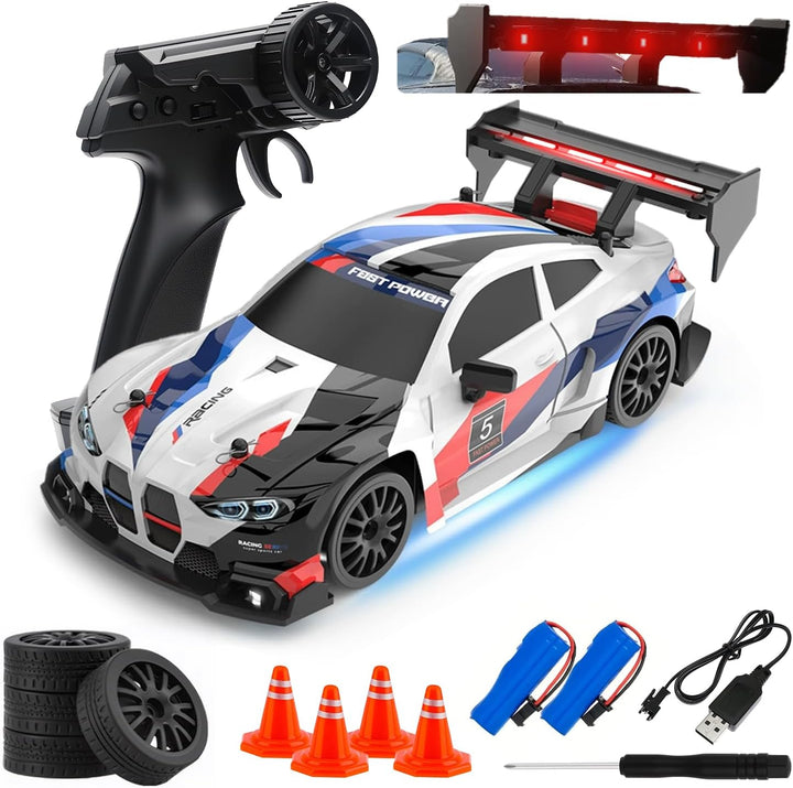 Coche de deriva a control remoto a escala 1:24 para niños, 2.4 GHz,...