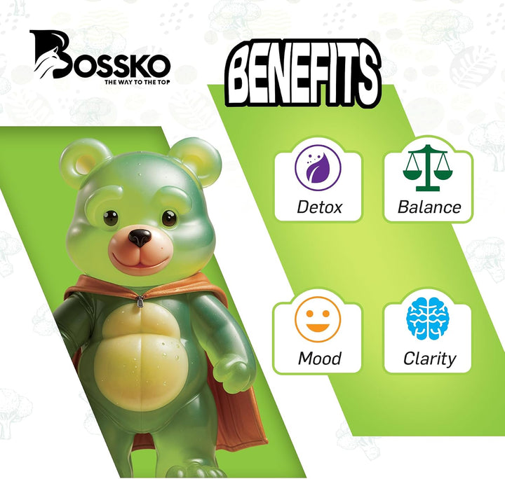 Bossko - Gomitas de sulforafano con omega-3, extracto de brote de b...