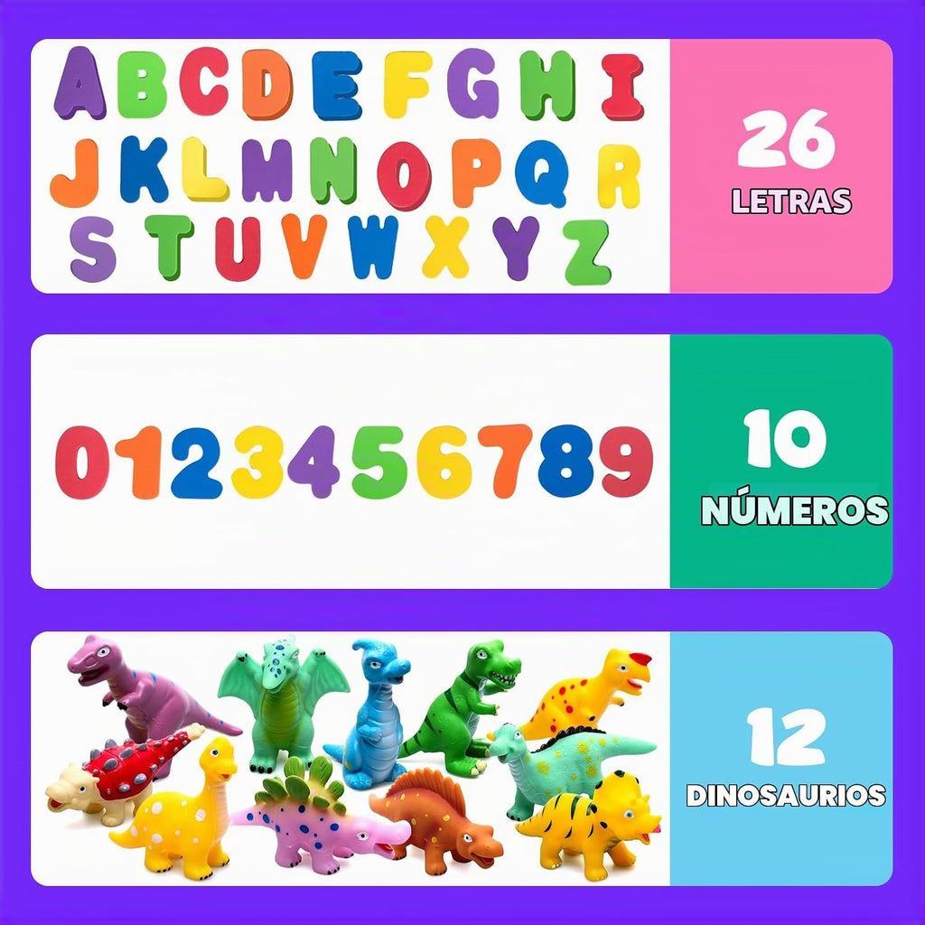 Juguetes de dinosaurio para el baño sin molde