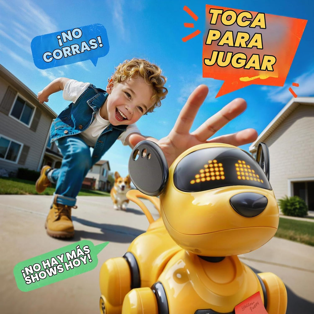 Ruko 18011 Smart Robot Dog Toy con Gesture & Remote Control, Yellow