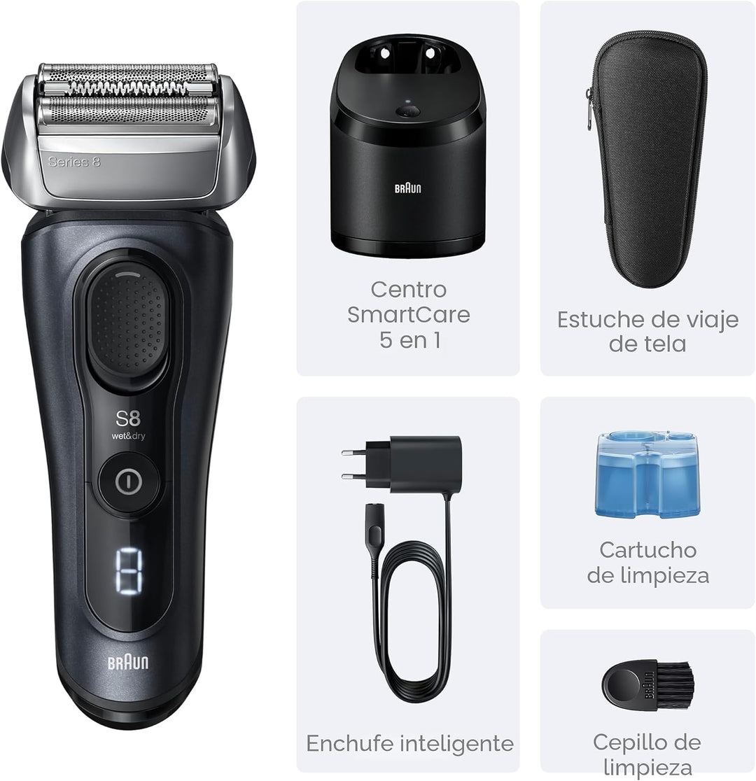 Braun Series 8 8560cc Maquinilla de afeitar eléctrica para hombre,...