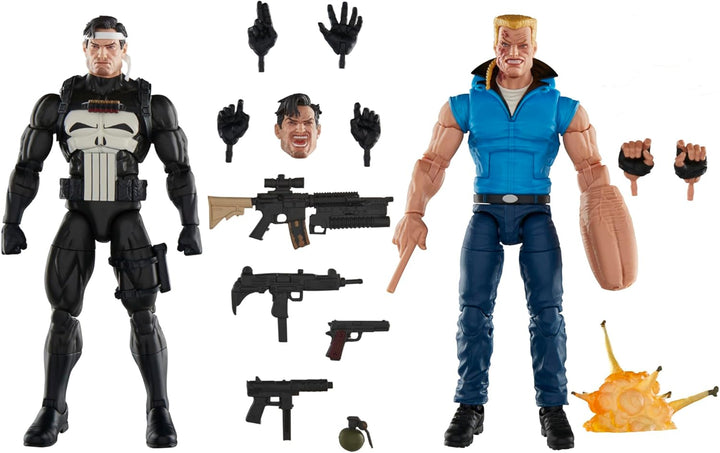 Marvel Legends Series Punisher y Bushwacker, figuras de acción cole...