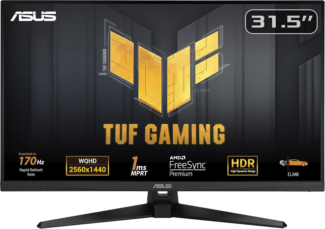 ASUS TUF Gaming Monitor HDR de 31.5 pulgadas 1440P (VG32AQA1A) - QH...