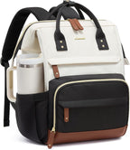 LOVEVOOK - Mochila para computadora portátil para mujeres, mochila de 15.6 pulgadas con gran capacidad para trabajo y negocios, bolsa impermeable para enfermeras, mochila para la universidad y la