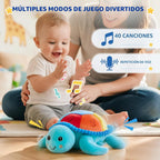 Peluche interactivo que arrastra la tortuga, juguete sensorial