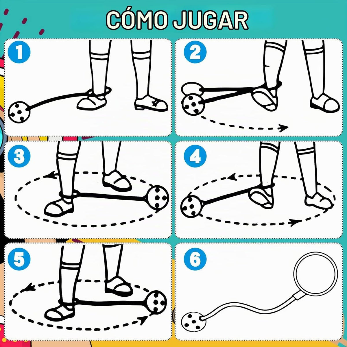 Juguetes de pelota de salto de tobillo para niños, equipo de
