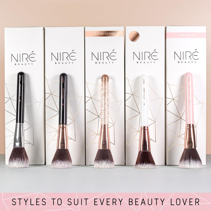 Niré Beauty 15 Piezas Pinceles de Maquillaje Rosa Galardonados: Jue...