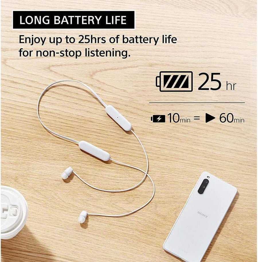 Sony WI-C100 Auriculares inalámbricos con Bluetooth con micrófono i...