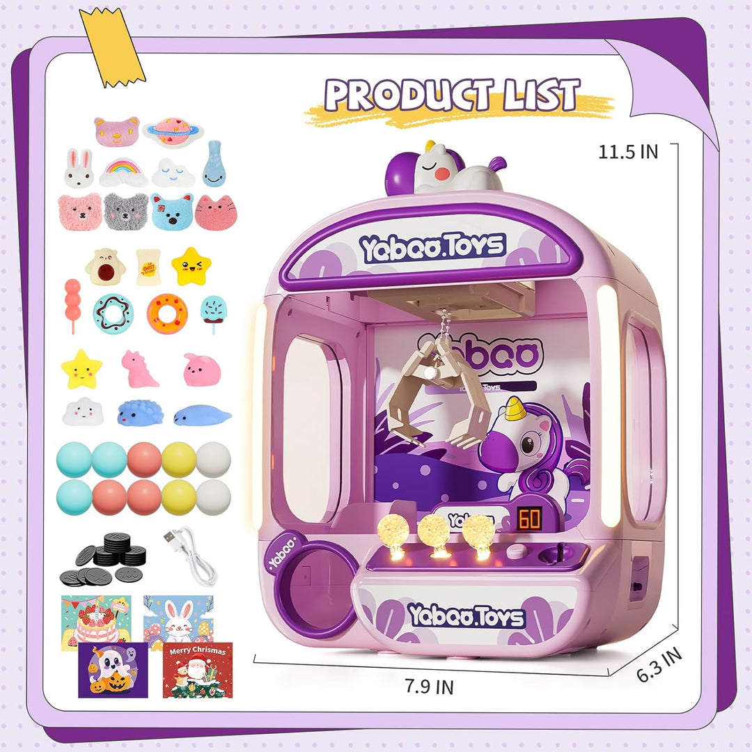 Máquina de garras grande para niños, juguetes de unicornios para ni...