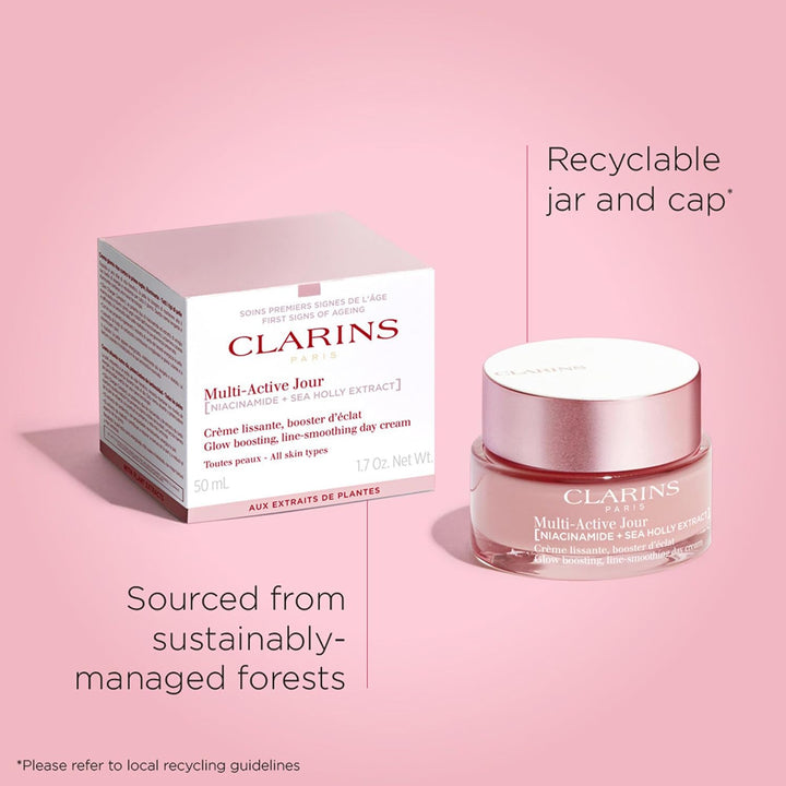 Clarins Hidratante de día multiactivo con niacinamida | Suaviza las...
