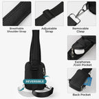 BROADREAM Bolso bandolera con cierre antirrobo, bloqueo RFID y resistente al agua para viajes, trabajo y deportes