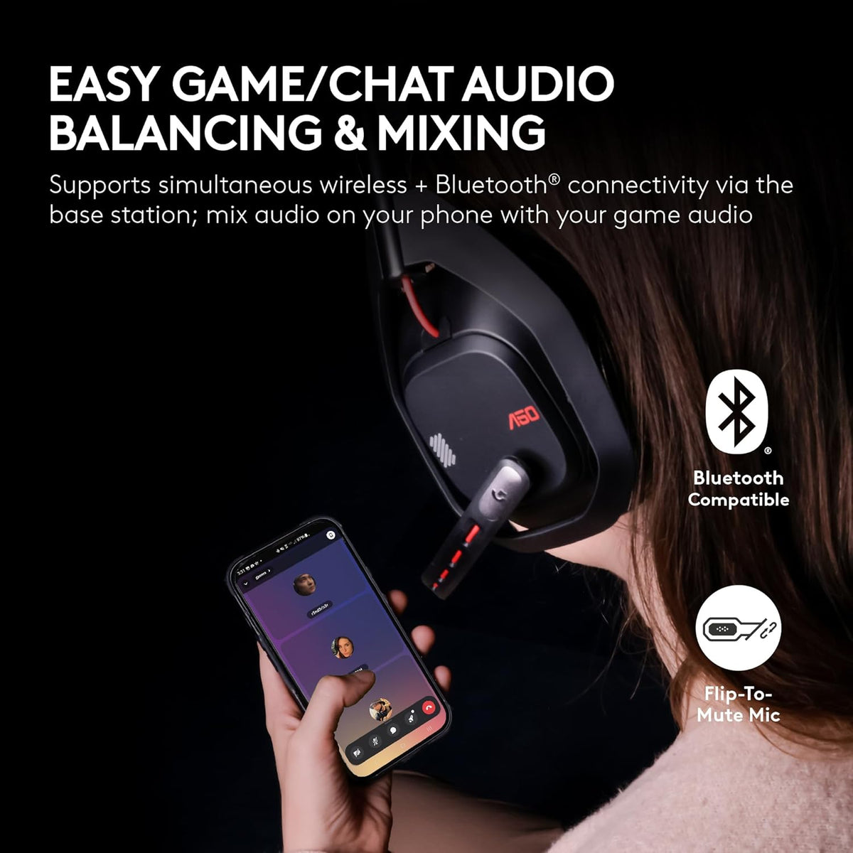 Logitech G Astro A50 Auriculares inalámbricos multiplataforma para juegos, Blanco
