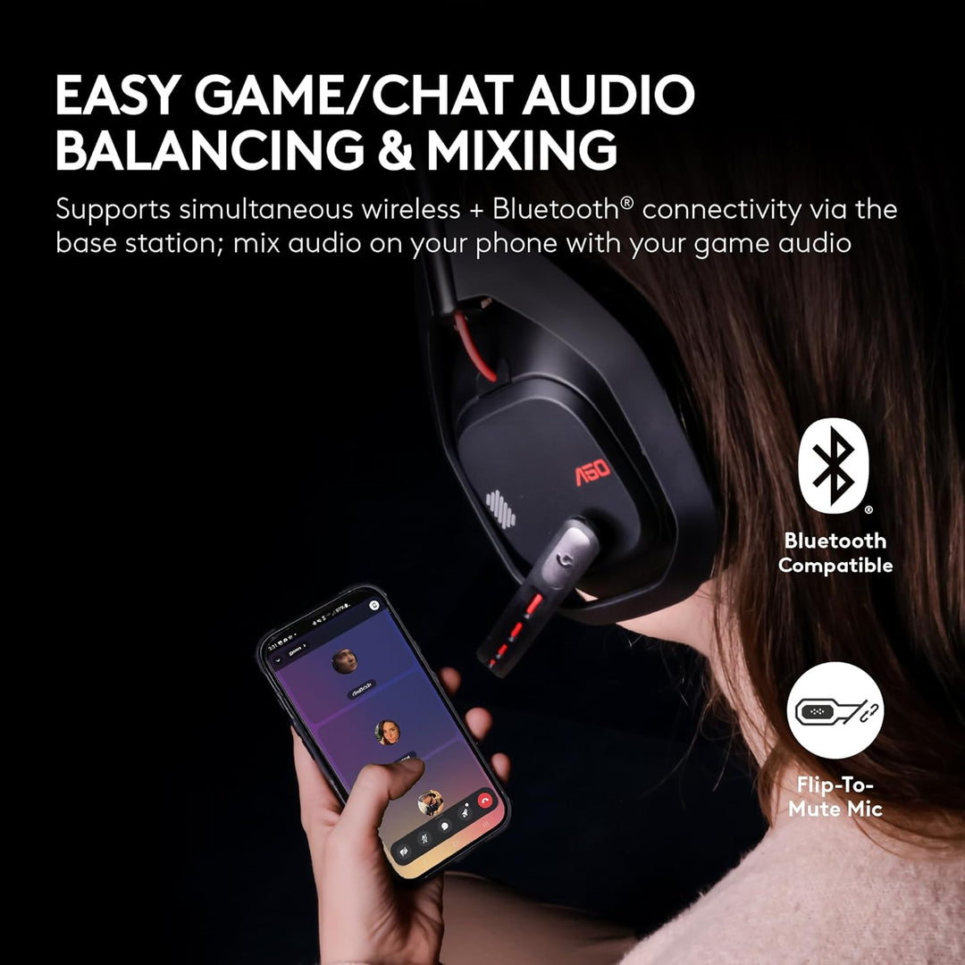 Logitech G Astro A50 Multi-Platform Wireless Gaming Headset + Base...