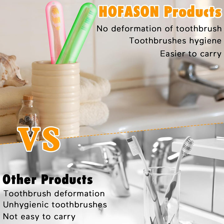 HOFASON 48 piezas de soporte grande para cepillos de dientes de via...