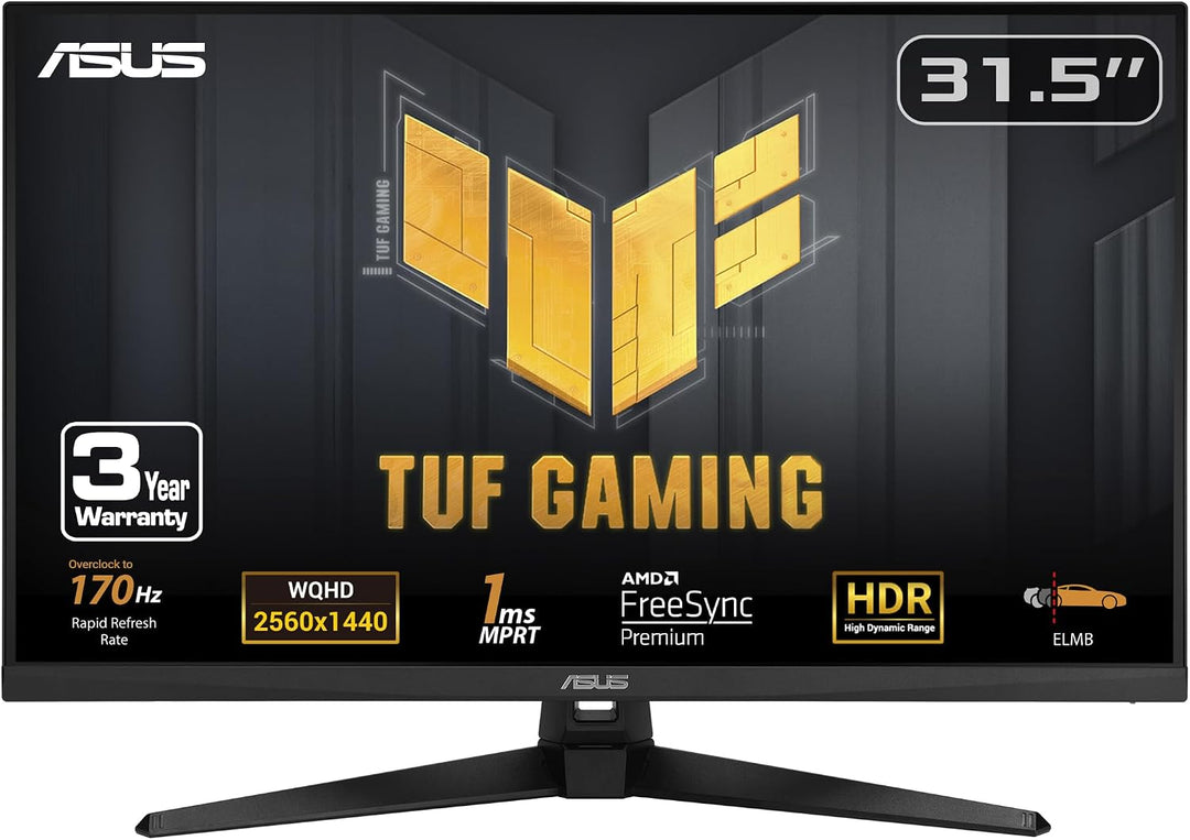 ASUS TUF Gaming Monitor HDR de 31.5 pulgadas 1440P (VG32AQA1A) - QH...