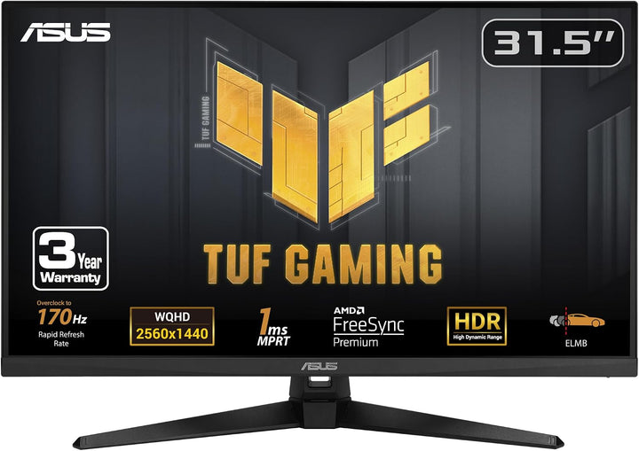 ASUS TUF Gaming Monitor HDR de 31.5 pulgadas 1440P (VG32AQA1A) - QH...