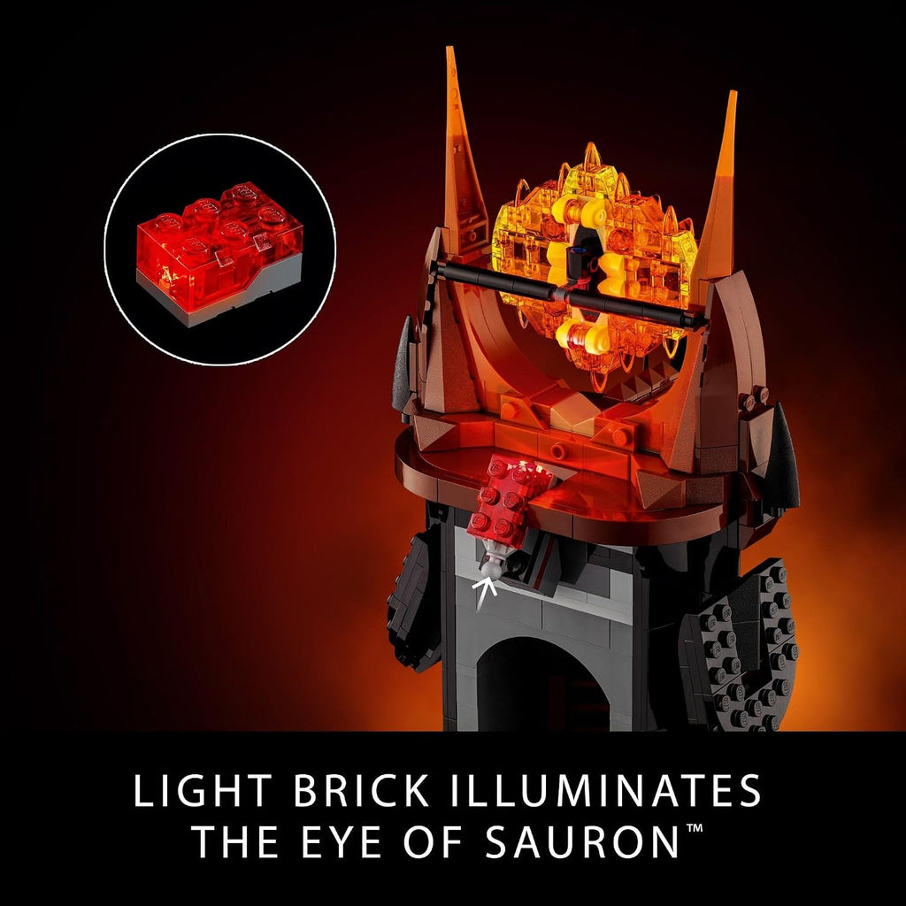 LEGO Icons El Señor de los Anillos: Juego de construcción Barad-dûr para adultos – El Señor de los Anillos coleccionable para fans – Incluye 10 minifiguras – Regalo para hombres y mujeres – 10333