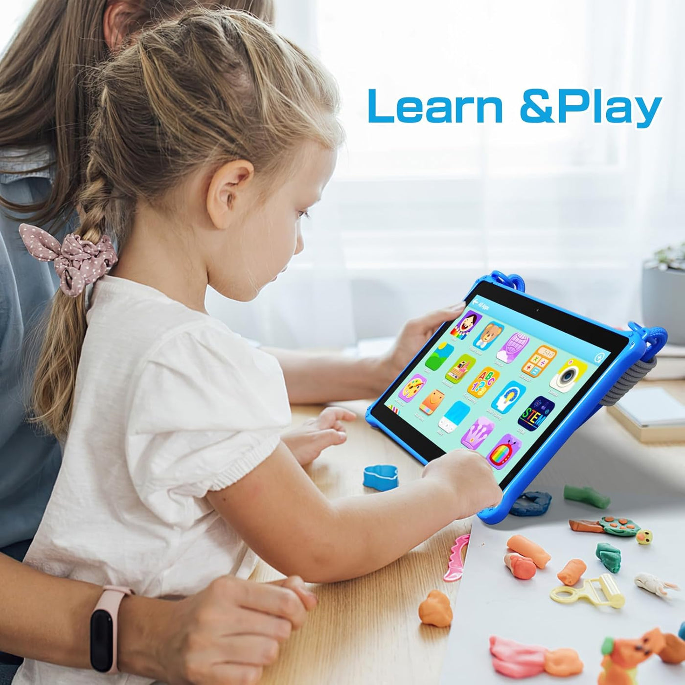 PRITOM Tabletas para niños de 10 pulgadas Android 13, tableta con c...