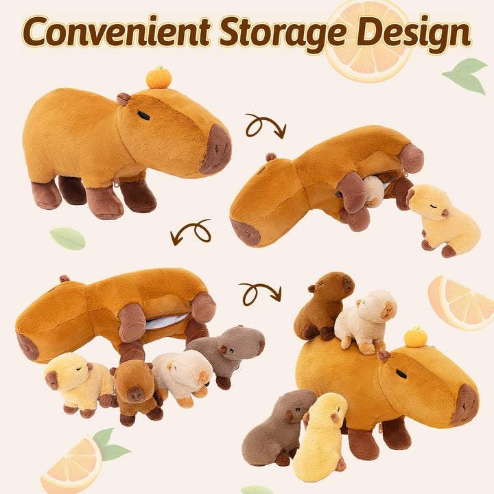OUOZZZ - Juguete de peluche Carpincho, 5 en 1, animal de peluche gr...