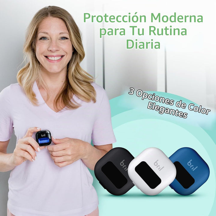 Bril UV-C Desinfectante y soporte para cepillo de dientes, limpiado...