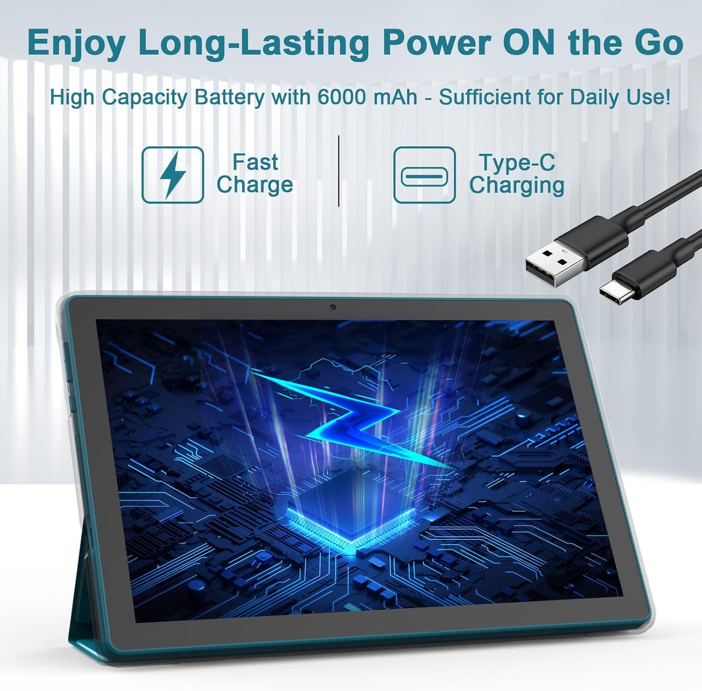 Tablet Android de 10 Pulgadas con Estuche Protector y Lápiz Táctil...