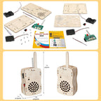 Stem Projects Walkie Talkies Juguetes para niños de 8 a 12 años 12 a 14 años Kit de ciencia Construye tu Propio Kit de Electrónica DIY para niños, experimentos científicos, niño de 9 a 12 años