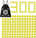 POKONBOY Paquete de Repuesto de 300 Balas Rival Pelotas de Espuma Compatibles con Nerf Rival Amarillas con Bolsa de Almacenamiento