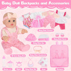 Mastom Set de Juguetes de Muñeca de Bebé de 12 Pulgadas con 4 Traje...
