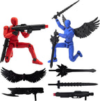 Juego de figuras de acción T13 – Paquete de 2 figuras de acción Titan 13 (montadas), 2pc-2