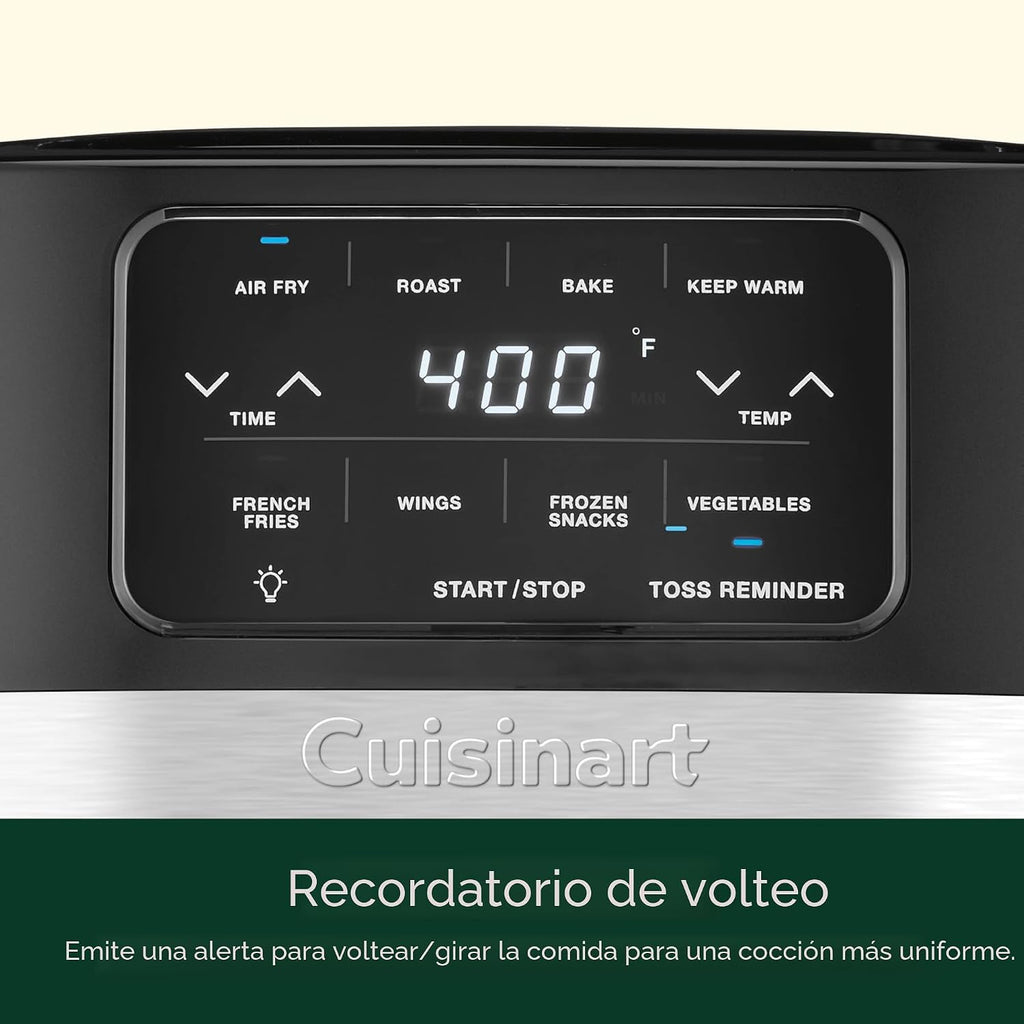 Cuisinart Freidora de aire, freidora de cesta de 4.5 cuartos con 4