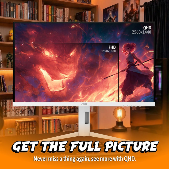 AOC Monitor para juegos Mini-LED de 27 pulgadas, QHD 2560×1440, 320...