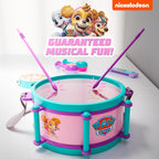 Lollipop - Juguetes musicales para niñas de Paw Patrol - Juego completo de instrumentos para niños pequeños con tambor, armónica, pandereta, maraca y palos, juguetes musicales educativos perfectos