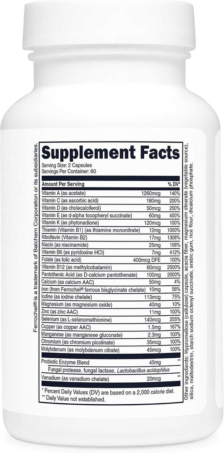 Type Zero Cápsulas multivitamínicas (120 cápsulas) (1300 mg) - con...