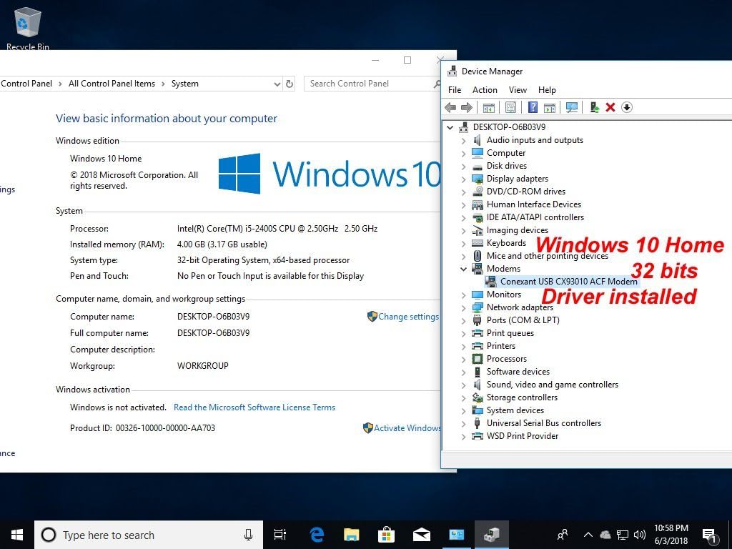 Módem de datos de fax con marcación externa USB 56K