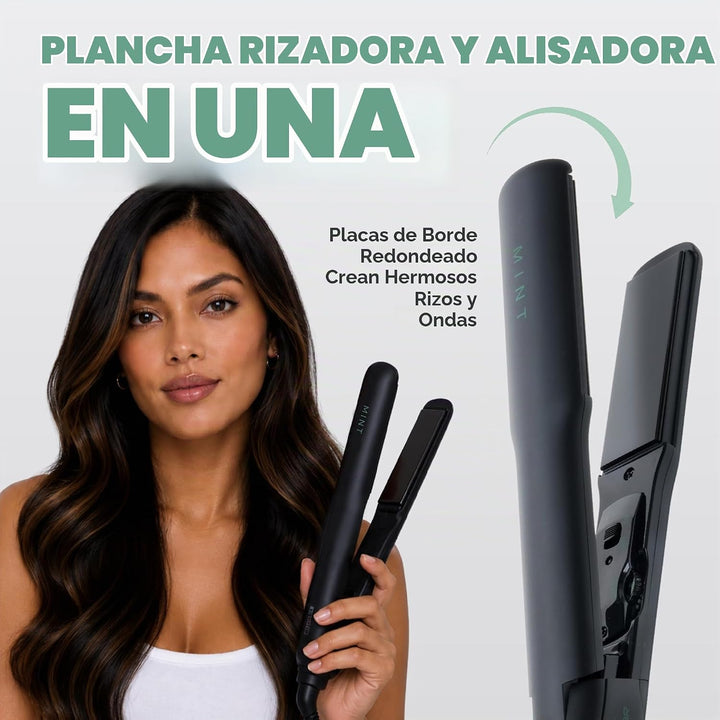 MINT Stellar - Plancha iónica de cerámica para cabello fino\/medio...
