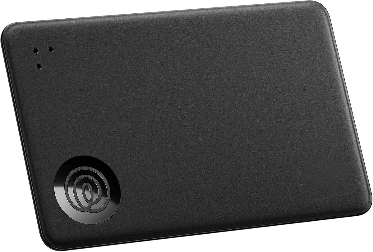 Life360 Tile Slim - Buscador de billetera, rastreador Bluetooth y localizador de artículos para etiquetas de equipaje, pasaportes y más. Compatible con iOS y Android. Buscador de teléfonos. Paquete de 1 (negro)