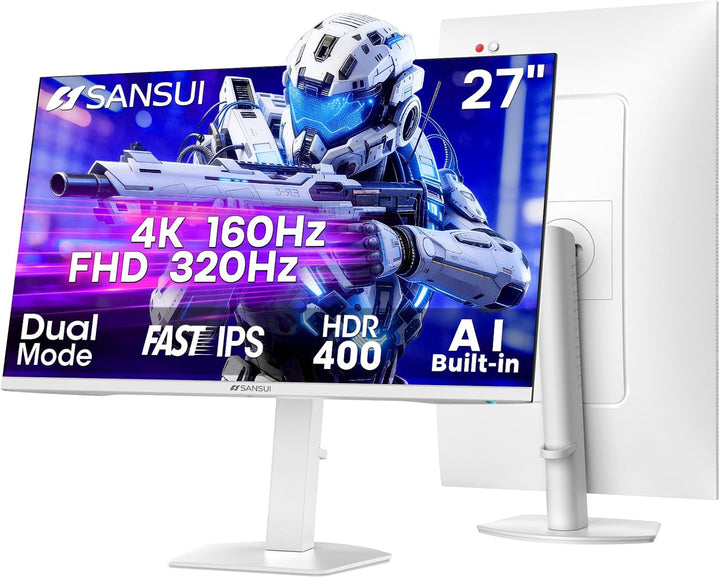 SANSUI Monitor de juegos 4K de 27 pulgadas, UHD 160Hz o FHD 320Hz M...