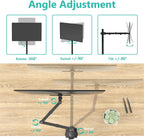 Brazo de monitor alto WALI para escritorio para pantallas de 13-34 pulgadas, 22 lbs por brazo