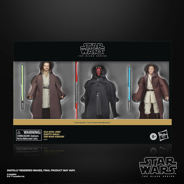 Star Wars The Black Series Qui-Gon Jinn, Darth Maul, OBI-Wan Kenobi...