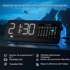 LTC Estación de acoplamiento para portátil, concentrador USB C 7 en 1 con pantalla, múltiples aplicaciones integradas, adaptador multipuerto con HDMI 4K a 60Hz, entrega de energía de 90 W, puertos de datos USBC y USBA, dongle para MacBook, Dell y más