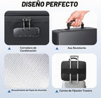 BALEINE Caja de Documentos Ignífuga con Cerradura, Bolsa de Documentos Ignífuga Portátil Impermeable Cajas de Archivos Ignífugas para Documentos, Caja Organizadora de Archivos para Papeleo Importante