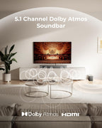 ULTIMEA Sistema de barra de sonido Surround 5.1CH con Dolby Atmos, Poseidon M60