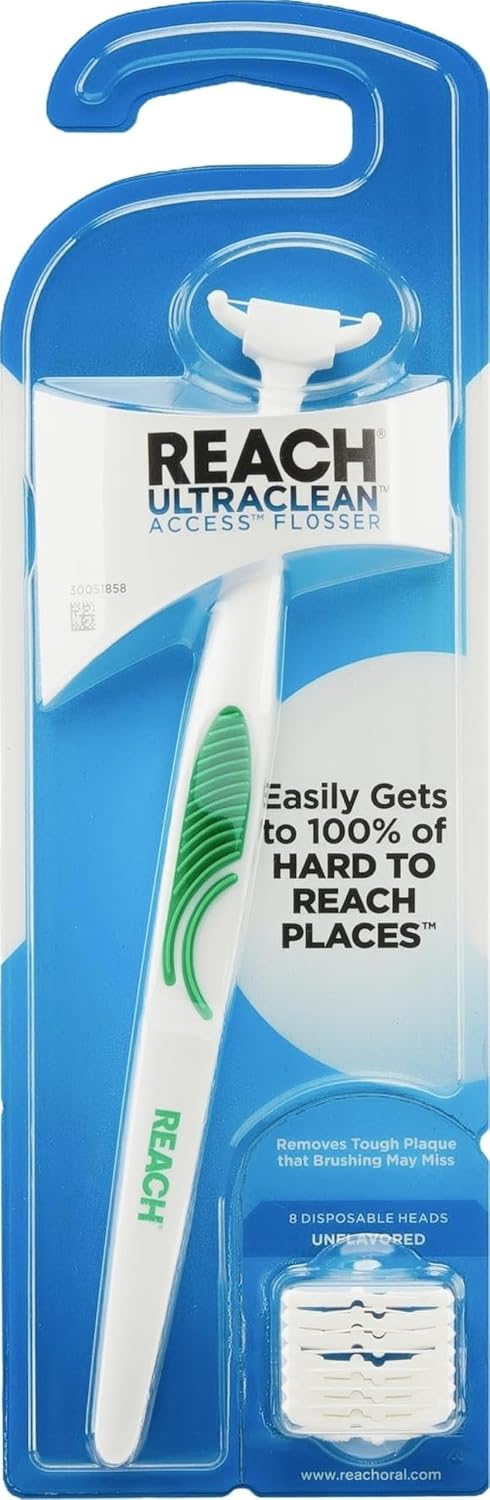 REACH Ultraclean Access - Kit de iniciación de hilo dental, sin sab...