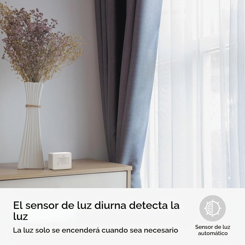 Sensor de movimiento inteligente, higrómetro inalámbrico, termómetro, funciona con Apple HomeKit, automatización inteligente del hogar, detector de movimiento PIR - Rosca (se requiere iOS 17.4