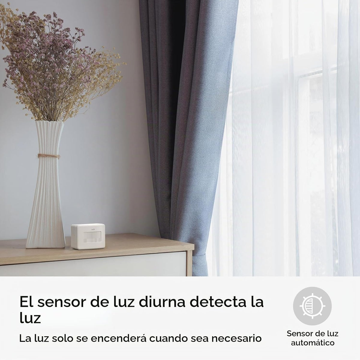 Sensor de movimiento inteligente, higrómetro inalámbrico, termómetro, funciona con Apple HomeKit, automatización inteligente del hogar, detector de movimiento PIR - Rosca (se requiere iOS 17.4