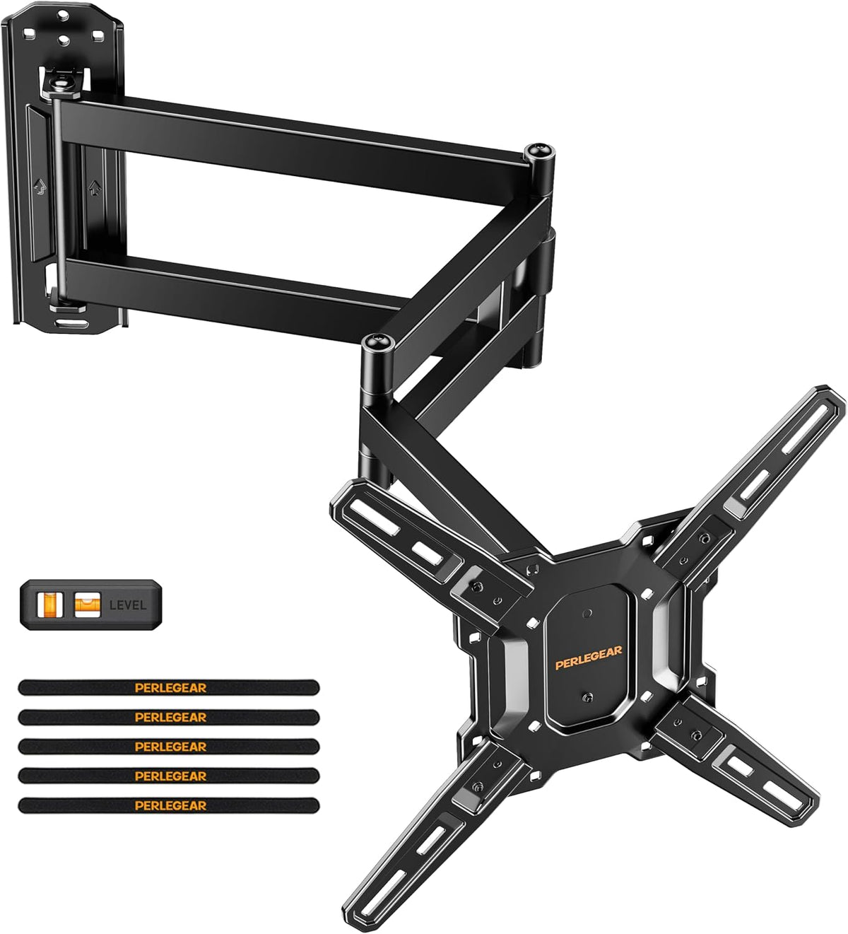 Perlegear Soporte de pared para TV de brazo largo para televisores de 32-65